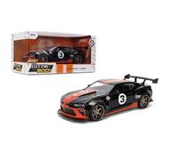 Jada Toys Bigtime Muscle 1:24 2016 Chevy Camaro SS Gulf auto pressofusa - porte apribili, cofano, bagagliaio, pneumatici in gomma (nero)