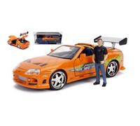 Jada Toys BRIAN & TOYOTA SUPRA 1995 ORANGE FAST & FURIOUS W/FIGURE 1:24 - JADA30