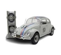 Jada Toys Disney Auto Herbie The Love Bug (19 cm) - Volkswagen Beetle modello auto in metallo con parti apribili, giocattolo per collezionisti e fan a partire dagli 8 anni in su