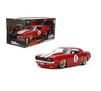 Jada Toys Fast & Furious 1:24 1969 Chevy Camaro modellino auto pressofuso, esterno dettagliato, replica autentica del film, giocattolo da collezione - Età 8+, rosso