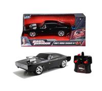 Jada Toys Fast & Furious - Dodge Charger R/C 1970 in scala 1:24, radiocomando a 2 canali, frequenza 2,4 GHz, funzione Turbo - Auto telecomandata ufficiale Fast & Furious