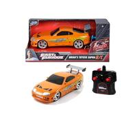 Jada Toys - Fast & Furious, Toyota Supra R/C 1995 in scala 1:24, radiocomando a 2 canali, frequenza 2,4 GHz, funzione Turbo - Auto telecomandata ufficiale Fast & Furious