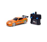 Jada Toys - Fast & Furious, Toyota Supra RC 1995 in scala 1:24, radiocomando 2,4 GHz a 2 canali, funzione Turbo ed effetto vapore - Auto telecomandata ufficiale Fast & Furious
