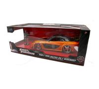 Jada Toys HAN 1995 MAZDA RX-7 ORANGE FAST & FURIOUS W/FIGURE 1:24 - JADA05002