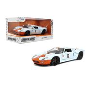 Jada Toys Hyper-Spec 1:24 2005 Ford GT GULF Auto Die-Cast - Porte Ad Aprire,...