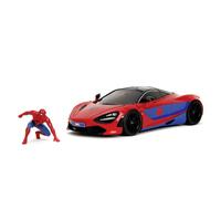 Jada toys marvel auto mclaren 720s, 19 cm, con personaggio spider-man (5 cm) incluso