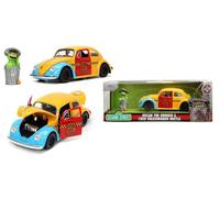 JADA TOYS JADA253255059 VOLKSWAGEN BEETLE WITH OSCAR THE GROUCH 1959 YELLOW/RED