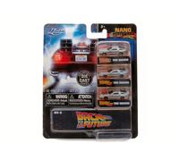 JADA TOYS JADA31583 BACK TO THE FUTURE NANO HOLLYWOOD RIDES 3 PACK cm 4 Modellin