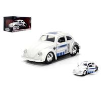 JADA TOYS JADA36982 VOLKWAGEN DRAG BEETLE STAR WARS R2D2 1959 WHITE 1:32 Modelli