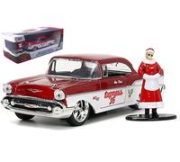 JADA TOYS JADA53008 CHEVROLET IMPALA CHRISTMAS THEMED 1961 WHITE/RED 1:32 Modell