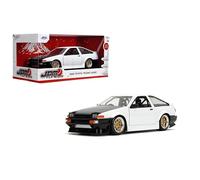 Jada Toys JDM Tuners 1:24 Scale Die-Cast 1986 (AE86) Toyota Trueno, porte apribili, interni dettagliati, pneumatici in gomma, da collezione, per età 8+ (bianco)