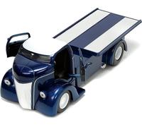 Jada Toys Just Camion 1:24 1947 Ford Coe Lastra Piana Modellino Auto Blu Scuro /