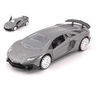 Jada Toys LAMBORGHINI AVENTADOR SV METALLIC GREY cm 12,5