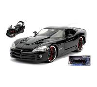 Jada Toys LETTY'S DODGE VIPER SRT-10 FAST & FURIOUS BLACK 1:24 - JADA30731