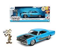 JADA 253255028 PLYMOUTH - ROAD RUNNER COUPE 1970 WITH WILE E. COYOTE FIGURE - LO