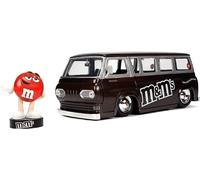 Jada Toys M&M'S 1:24 1965 Ford Econoline Modellino Auto Con Rosso Figura