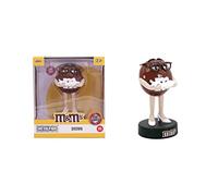 Jada Toys M&Ms - Statuetta marrone M&M`s in metallo con vernice metallica, articolo decorativo per appassionati di collezionisti e amanti del cioccolato, marrone