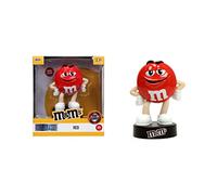 Jada Toys M&Ms - Statuetta rossa da collezione M&M`s in metallo con vernice metallica, articolo decorativo per appassionati di collezionisti e amanti del cioccolato, rosso