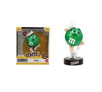 Jada Toys M&Ms - Statuetta verde M&M`s, 10 cm, in metallo con vernice metallica, articolo decorativo per appassionati di collezionisti e amanti del cioccolato, verde