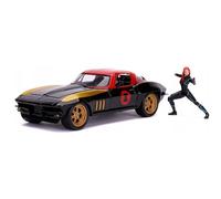 MODELLINO SIMBA MARVEL BLACK WIDOW 1966 CHEVY IN SCALA 1:24