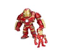Jada Toys 2 Personaggi Iron Man Con Armatura Hulkbustoer 15 E 3 Cm Die Cast