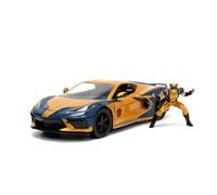 Jada Toys Marvel Wolverine X-Men 1:24 2020 Chevy Corvette Die-Cast Car with 2.75