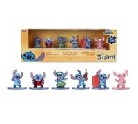Jada Toys Set 6 statuette metal stitch 4 cm diorama con stitch in diverse posizioni + angelo mini collezione Disney Lilo & Stitch 8 anni (201105003)