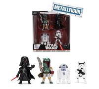 Jada Toys Star Wars Die-Cast Figuren 4er Set 2.5 Zoll, Darth Vader, Stormtrooper