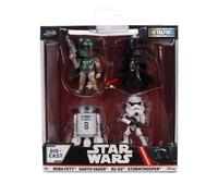 Jada Toys Star Wars Figure Pack - 4 figurine da collezione pressofuse (6,35 cm)