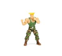 Jada Toys Street Fighter II Guile Action Figure in scala 1:12, altezza 15,2 cm, teste intercambiabili, mani e accessori