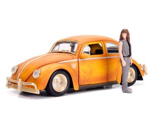 JADA Toys Transformers Bumblebee Volkswagen Beetle Die-cast Car, 1:24 Scale Vehi