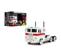 Jada Transformers G1 Optimus Prime Big Attrezzatura Con Ghostbusters Ecto-1