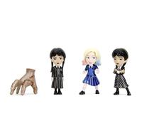 Jada - Wednesday Pers. Cm. 6,5, 253252040, +8 anni, giftpack 4 pezzi, dimensione 6,5 cm, Mercoledì, Enid, Mano