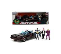 JADA 253215011 Batman Classic Batmobile deluxe in scala 1:24 con 3 personaggi in