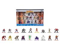 Jada Set di 18 nanofigure in metallo Marvel Spiderman da 4 cm da collezione