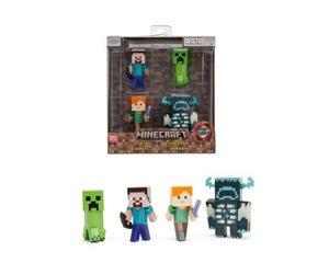 Jadatoys 933433731400 - Minecraft 4-Pack Figure 2,5" - Nuovo