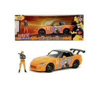 Jada Toys Naruto Auto Honda S2000 2001 (20 cm) con personaggio Naruto Shippuden (7 cm) - Modellino auto con parti apribili, set di giocattoli in metallo per fan e collezionisti a partire dagli 8 anni