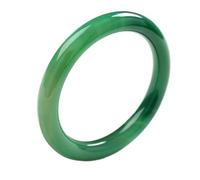 Jade Bangle Bracelet for Women in Natural Green Jade Lucky And Wealth Genuine Gre Bracelet for Women in Natural Green Jade Lucky And Wealth Genuine Grade A Jadeite Round S,58Mm-Taille Unique