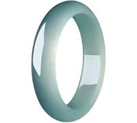 Jade Bangles, Natural Blue-Green Jade Bangle Bracelet, Ladies Round Jade Bangle, for Women, for Mother Or Girlfriend, with Jewelry Box, 54-64Mm