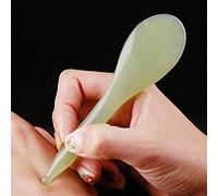 Jade Gua Sha Penna di bellezza manuale per agopressione - Strumento naturale per terapia di massaggio - riflessologia punto di pressione massaggiatore per tutto il corpo rilassante sollievo dal dolore