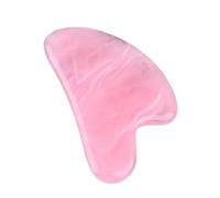 Jade Gua Sha Scraper Strumento for massaggiatore facciale Quarzo rosa Guasha Massage Board Face Lift Slim Gouache Raschietto Piastra raschiante (Color : Pink)