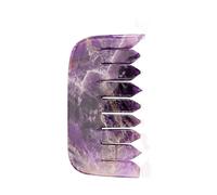 Jade Hair Massager Comb GuaSha Tool Stone Board 1Pcs (Color : Amethyst Comb)
