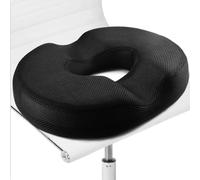 JADE KIT Cuscino Memory Foam - Cuscino Coccige Ortopedico per Alleviare il Dolore per Emorroidi, Piaghe da Decubito, Prostata, Gravidanza, Post Natale, Ideale per Ufficio, Auto, Sedia a Rotelle