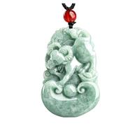 Jade Necklaces with Various Animal Charm Pendants for Women Men