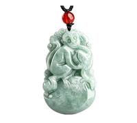 Jade Necklaces with Various Animal Charm Pendants for Women Men