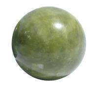 Jade Palline da Massaggio Liscia e Levigata per Mani Verde | Sfere Rotonde Portatili, per Dita e Palmi, Esercizi Riabilitativi e Meditazione, Sollievo dallo Stress
