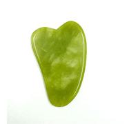 Jade Stone Gua Sha Scraper Massage Board Massaggiatore for il viso Natural Gouache Healing Stone for il sollevamento della pelle del viso Detox Beauty Care 1Pcs (Color : Green scraping board)