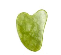 Jade Stone Gua Sha Scraper Massage Board Massaggiatore for il viso Natural Gouache Healing Stone for il sollevamento della pelle del viso Detox Beauty Care 1Pcs (Color : Heart shaped)
