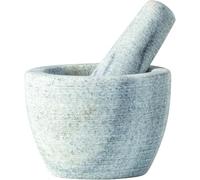 JADE TEMPLE 17440 marmo mortaio con pestello, gres, grigio