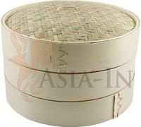 Jade Temple SILENZIATORE 3 Pezzi 25 cm di bambù Bamboo Steamer Set